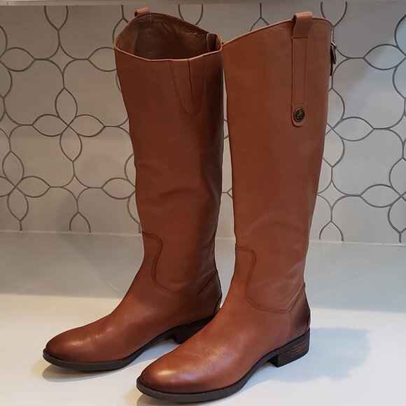 Sam Edelman Penny Leather Riding Boot Size  7.5 - Picture 1 of 14